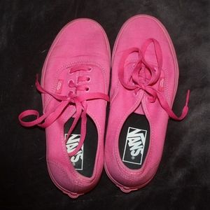 Bright Pink Vans Size 7